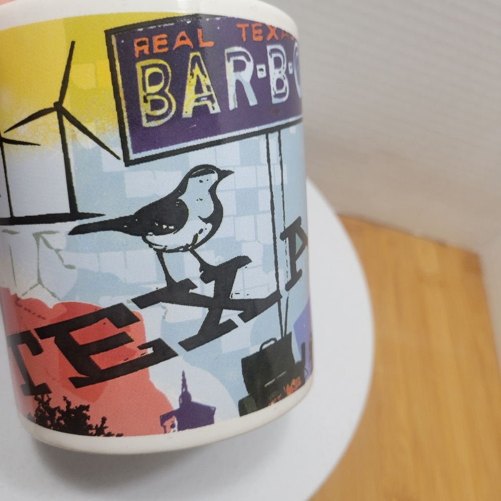 Oversized TEXAS Edition Coffee Cup Football BBQ Capitol Of Texas Mug